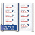 Mediwiper 10 Count Alcohol-Free Sanitizing Wipes Disinfecting Large Unscented by Mediwiper
