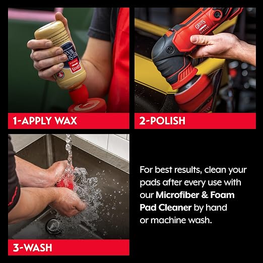 Griot's Garage 3” Red Foam Waxing Pads - Image 4