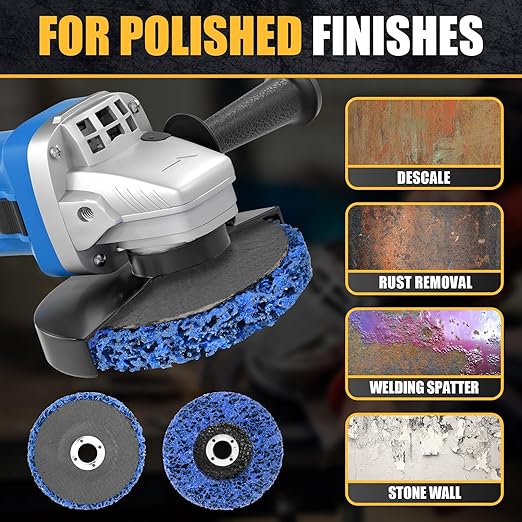 10Pcs Strip Discs Stripping Wheels, Paint Stripper Wheels 4" x 5/8" Rust - Image 3