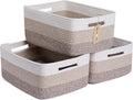Large Storage Baskets for Organizing, Closet Shelf Baskets for Clothes Blanket by MiniArkStorageBasketsHome