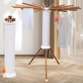 Portable Teak Tripod Clothes Drying Rack, Foldable Space-Saving Design by Bootuuisadedicatedservice
