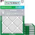Filterbuy 21x23x1 Air Filter MERV 8 Dust Defense Replacement, Electrostatic by Filterbuy