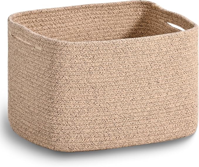 Woven Cotton Rope Storage Basket by ICERZCZ