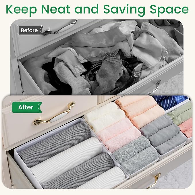 Criusia 16 Pack Underwear Drawer Organizer, Drawer Organizer Clothes, Foldable - Image 2