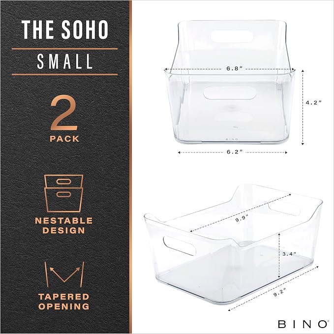 BINO | Plastic Storage Bins, Small - Image 2