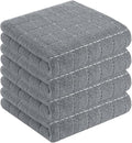 Homaxy 100% Cotton Terry Kitchen Towels, Checkered Designed, Soft and Super by Homaxy