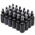 Frosted Black Glass Small Spray Bottle 2 oz 24 Packs, Fine Mist Sprayer Small by QUALITYGLASSBOTTLECREATOR