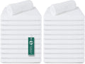Bar Mop White Ribbed 16x19 Pack of 24, 100% Cotton Absorbent Kitchen Towel Dish by TOALLA