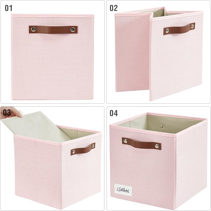 Collapsible Fabric Storage Cube Bins - Image 6