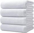 POLYTE Microfiber Oversize Quick Dry Lint Free Bath Towel, 60 x 30 in, 4 Pack by Polyte