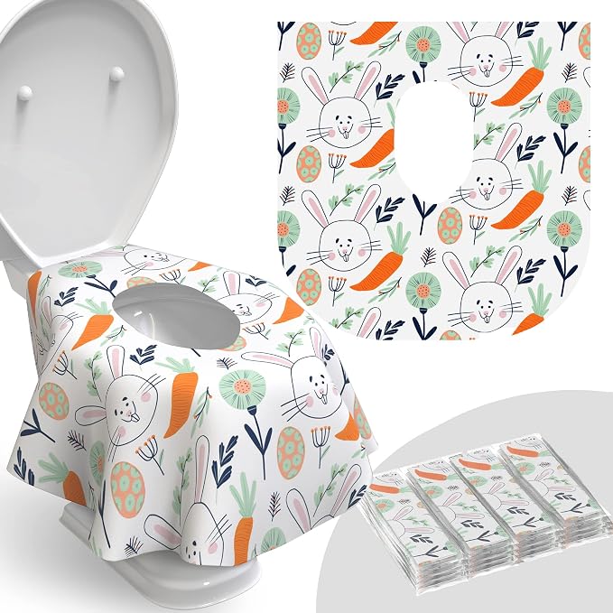 Disposable Toilet Seat Cover for Travel – 20 Pack by Relyo