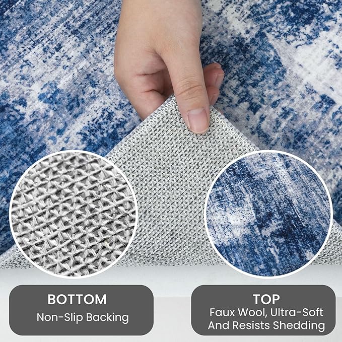 IOHOUZE Round Area Rug 3 Ft Circle Entryway Rugs Round Washable Door Mat Indoor - Image 4