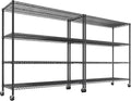 REIBII 55.5''W Storage Shelves 2500LBS Wire Shelving Rack by REIBII