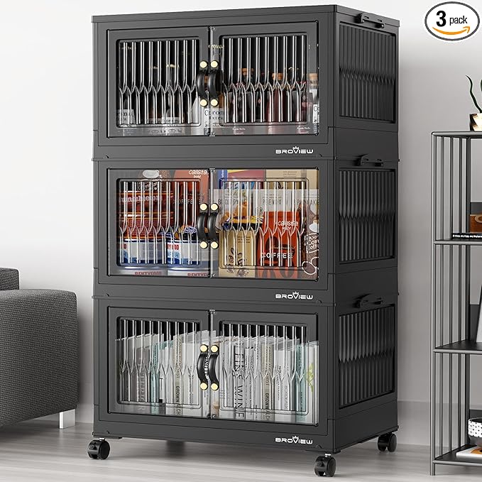 BROVIEW 240Qt Stackable Storage Bins by BROVIEW-EnjoytheArtofLife