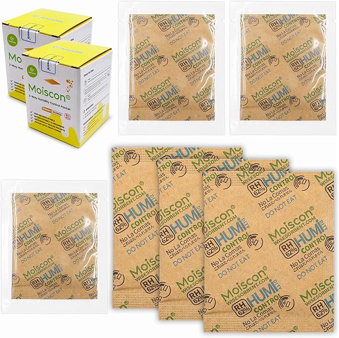30 Pack 62% RH 8 Gram Two-Way Humidity Control Packs by Wisesorb
