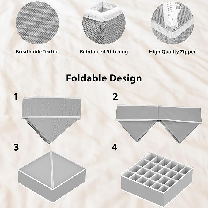 Simple Houseware 4-Pack Drawer Organizer Set - Image 5