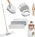 Quick Shine Ultimate Gold Clean + Polish Mop Kit | All-in-One 10 Pc Kit by QuickShine%7CSmartLivingCleanSolutions