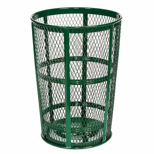Global Industrial Outdoor Metal Trash Container, 48 Gallon - Image 8