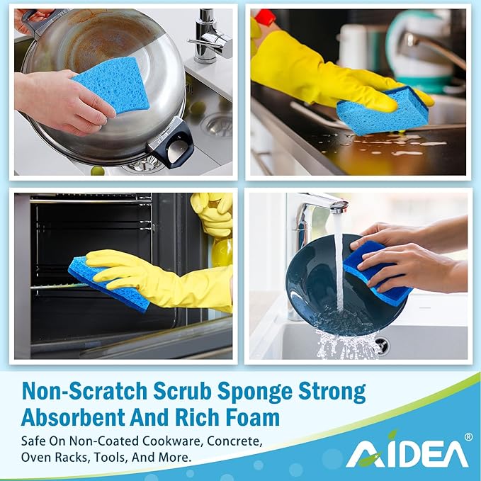AIDEA Non-Scratch Scrub Sponge, Sponges - Image 6