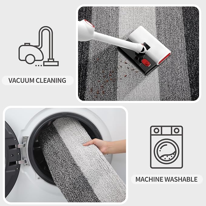 Kitinjoy Indoor Outdoor Door Mat, 24x16 Non-Slip Absorbent Dirt Trapper - Image 5