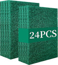 Heavy Duty Scour Pads Sponge Dish Scrubber Non-Scratch Green Reusable Household by GUEICN
