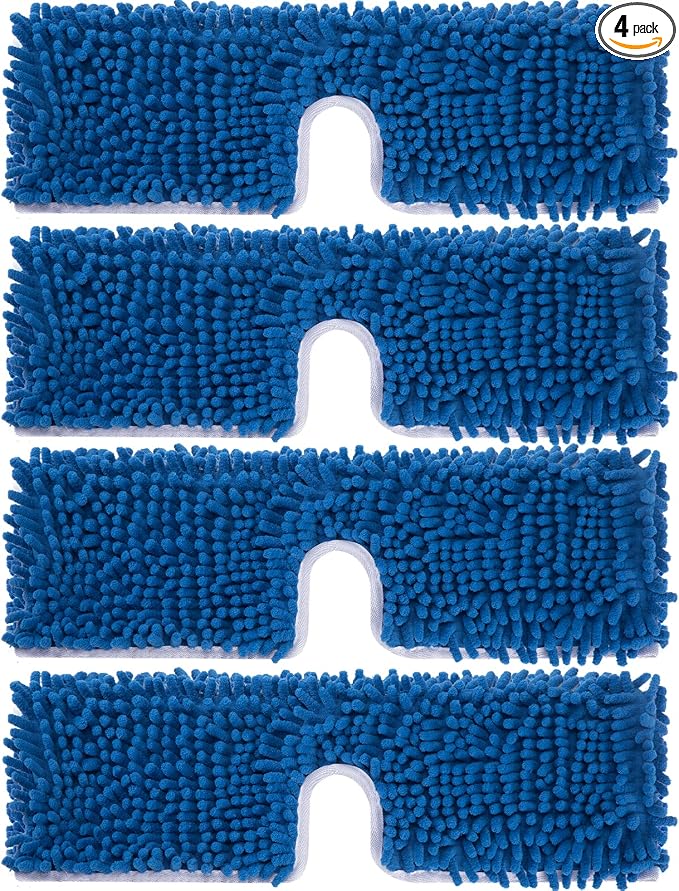 4 Pack Chenille Mop Heads Replacements Compatible by Unknown