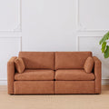 CHITA Small Modular Sectional Fabric Sofa Set, Extra Comfty Loveseat Cloud Couch by CHITALIVING