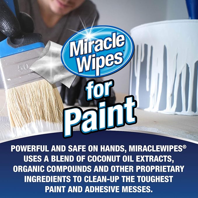 MiracleWipes for Paint Prep & Cleanup, Remove Tough Grime Build-Up, Wet Paint - Image 5
