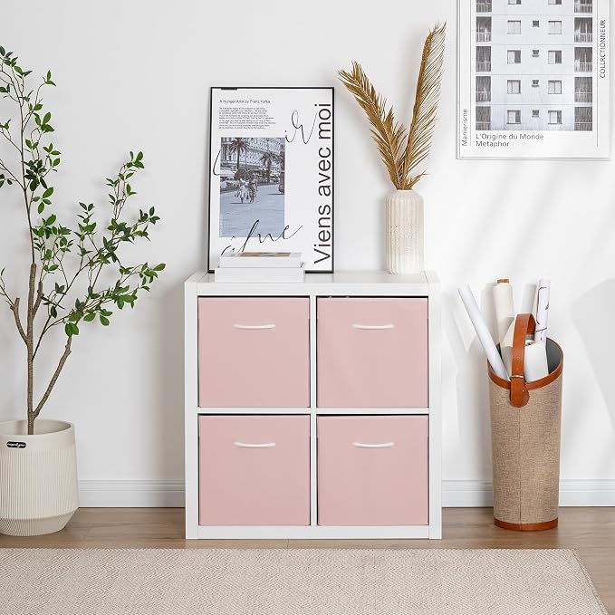 StorageWorks Pink Storage Cubes, 13x13 Storage Cube Bins - Image 4