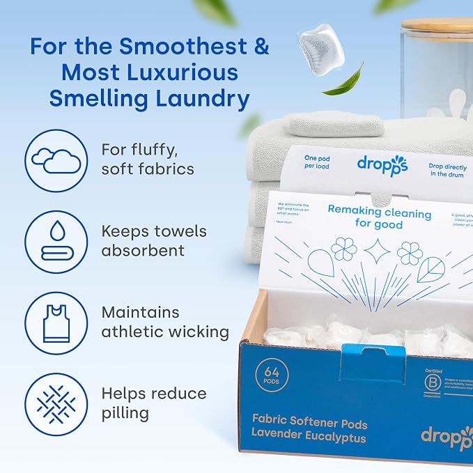Dropps Laundry Fabric Softener Pods, Lavender Meadow - Image 3