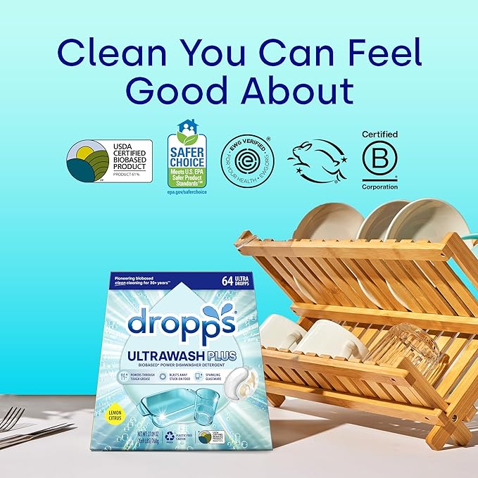 Dropps UltraWash Plus Dishwasher Detergent, Lemon Citrus - Image 7