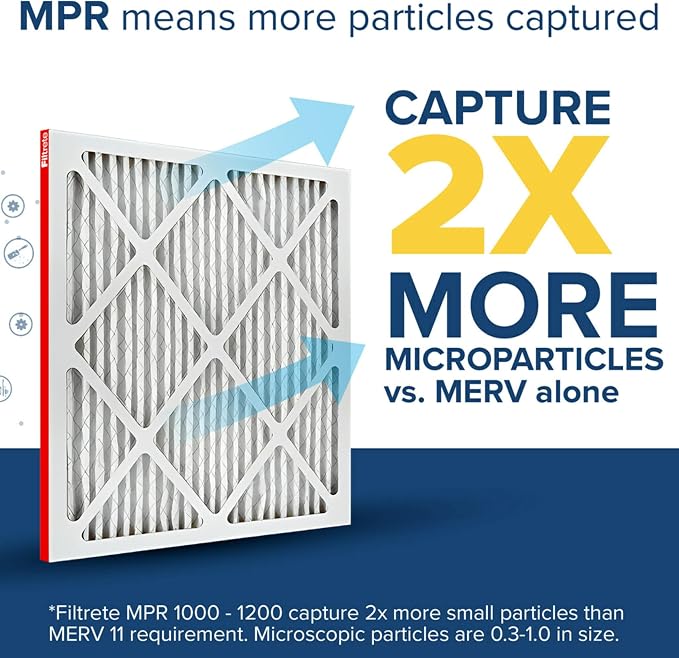 Filtrete 18x18x1 AC Furnace Air Filter, MERV 11, MPR 1000, Micro Allergen - Image 4