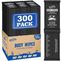 300 Pcs Ultra Thick Soft Large Body Wipes Individually Wrapped, Shower Wipes by Unknown