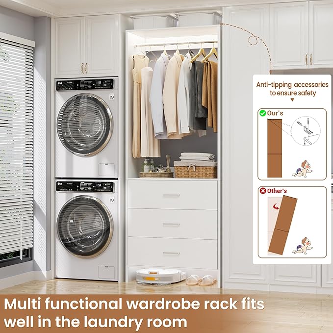 Aheaplus 2FT Closet System - Image 3