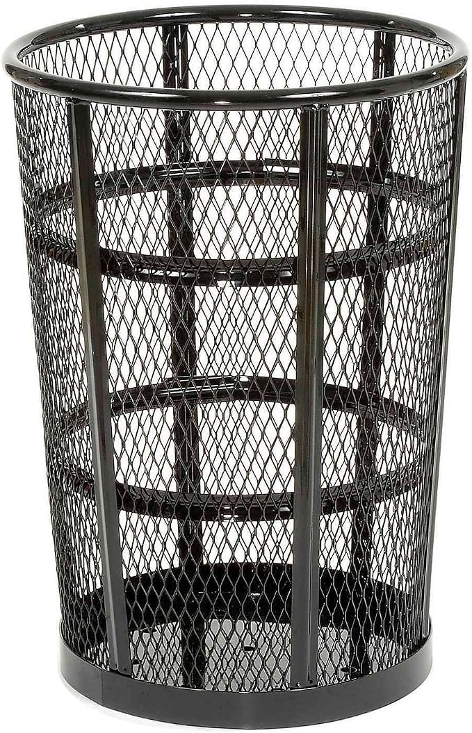 Global Industrial Outdoor Metal Trash Container Black, 48 Gallon - Image 8