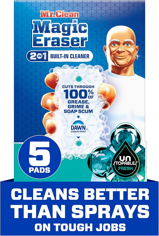 Mr. Clean Magic Eraser Foaming Sponge, All Purpose Cleaner, Dawn Cleaning Power by MrClean