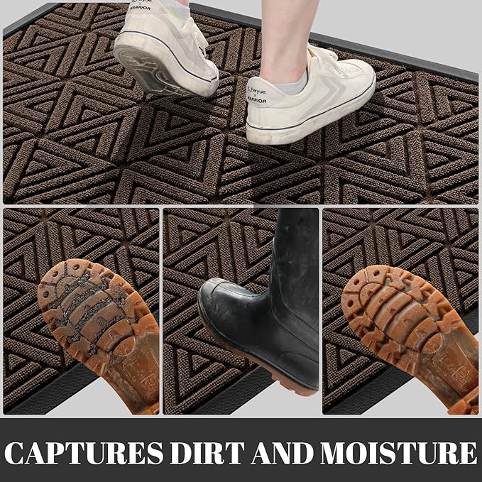 Yimobra Outdoor Mats for Front Door 29.5x17, All-Weather Waterproof Non-Slip - Image 6