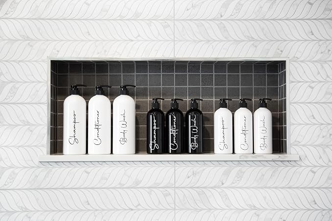 Alora 32oz Reusable Shampoo and Conditioner Bottles - Image 5