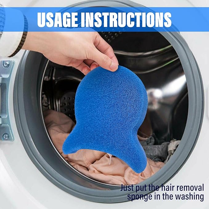 Pet Hair Remover for Laundry, Reusable Dog & Cat Hair Remover Tool, Effectively - Image 3
