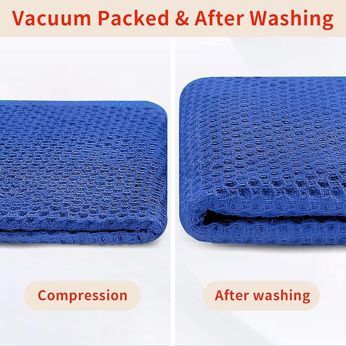 Homaxy 100% Cotton Waffle Weave Kitchen Dish Towels, Ultra Soft Absorbent Quick - Image 7