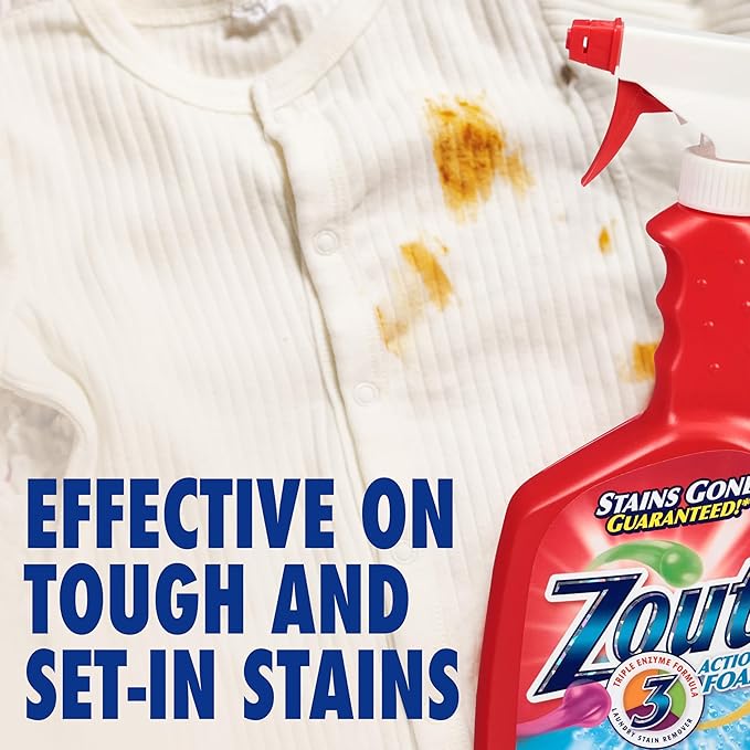 Zout Laundry Stain Remover Spray, Triple Enzyme Formula, 22 Ounce Bottles - Image 3