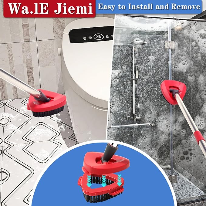 4 Pack Spin mop Replacement Head, Spin mop Scrub Brush, Microfiber Mop Refills - Image 7