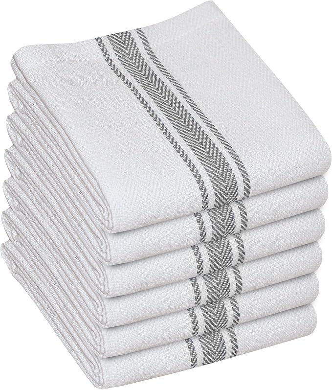 WHITEWRAP Kitchen Dish Towels for Kitchen, Highly Absorbent for Drying and by WHITEWRAP