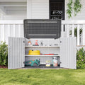 Aoxun White Outdoor Storage Cabinet by Aoxun