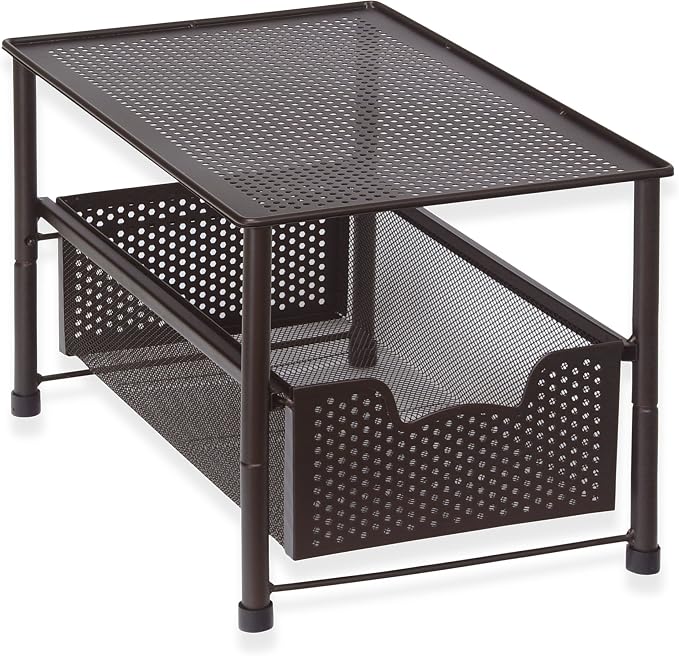 Simple Houseware Stackable Under Sink Cabinet Sliding Basket Organizer Drawer by SimpleHouseware