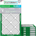 Filterbuy 10x20x1 Air Filter MERV 8 Dust Defense Replacement, Electrostatic by Filterbuy