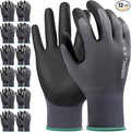 Kebada Work Gloves for Men and Women, Foam Nitrile Coated Safety Gloves by KEBADA