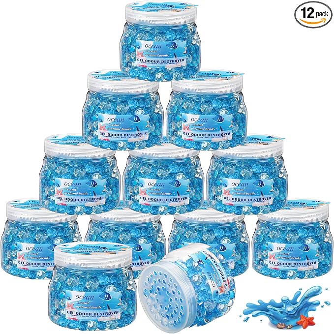 Timgle 12 Pack Odor Eliminator Gel Beads Bulk 10 Ounces Air Freshener Gel Beads by Timgle