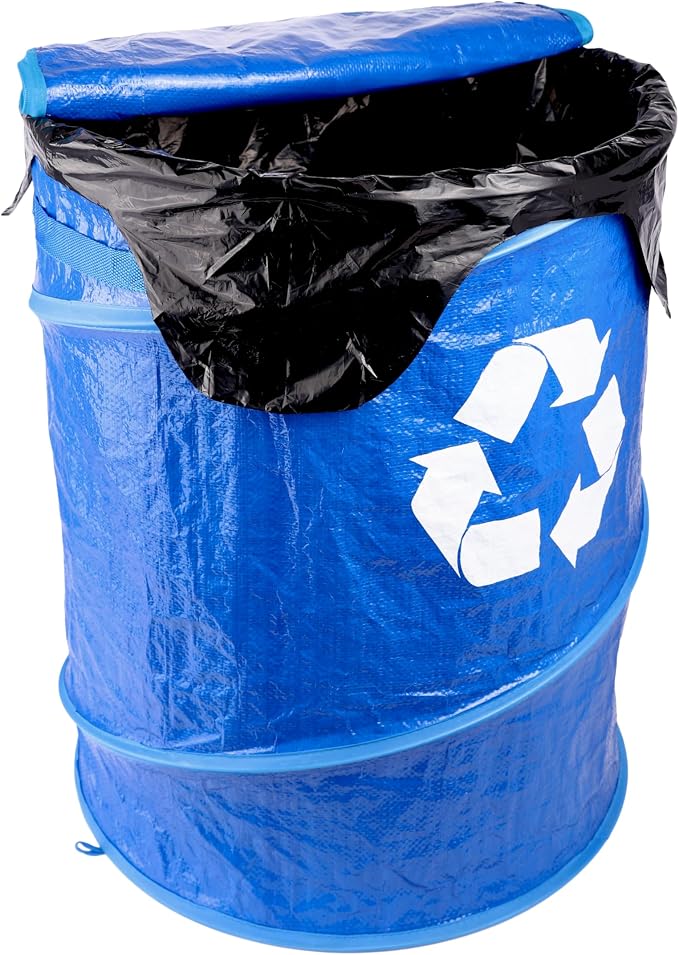 Coghlan's Pop-Up Lightweight Trash & Recycle Can – Collapsible Dual-Purpose Bin - Image 3