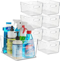 Plastic Food Storage 8 Pack Clear Container Bin by primebox